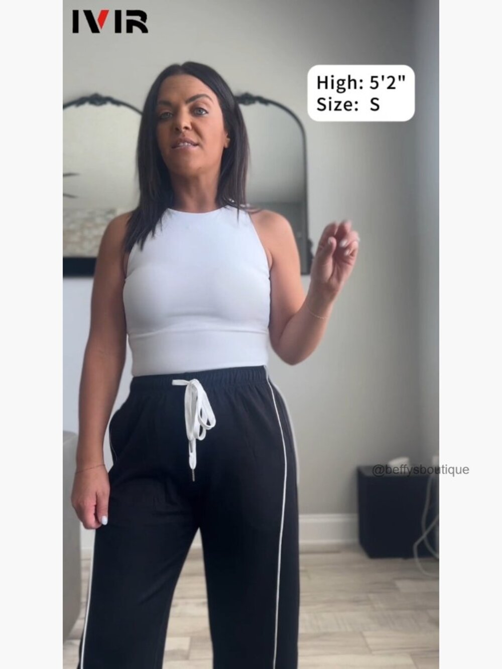 High Waist Barrel Sweatpants with Pockets Side Striped Y2K Joggers - Picture 7 of 7